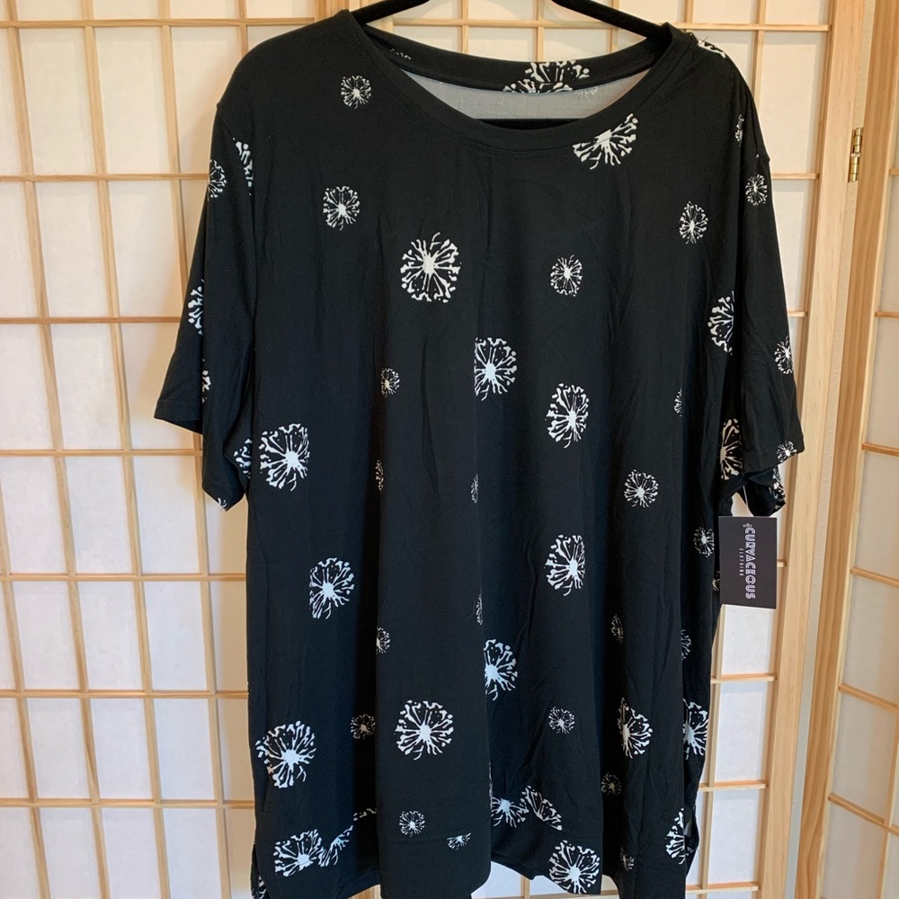 Cute dandelion poly/spandex big T
